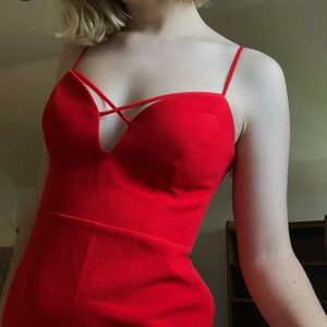 CLEARANCE nwt uo red bodycon mini dress